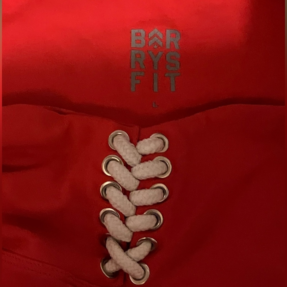 BARRY’S Red shorts and Muscle Tees Bundle Set